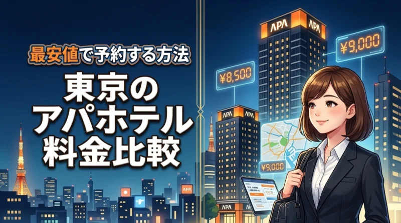 東京のアパホテルはどこが安い？気になる値段を比較してわかったお得に予約する方法