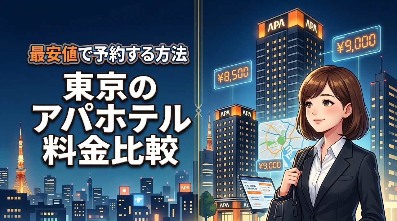 東京のアパホテルはどこが安い?気になる値段を比較してわかったお得に予約する方法