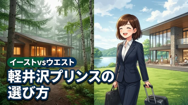 軽井沢プリンスホテルのイーストとウエストの違いは？迷った時の選び方を丁寧に解説