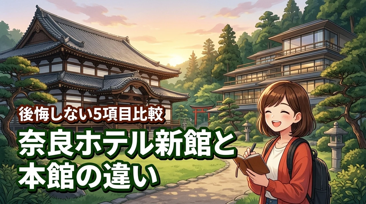 奈良ホテルの新館と本館の違いを5項目で比較！後悔しない宿泊先の選び方