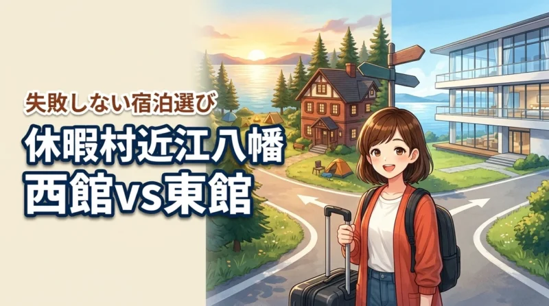 【目的別】休暇村近江八幡の西館と東館の違いを検証！自分に合う宿泊先がすぐわかる