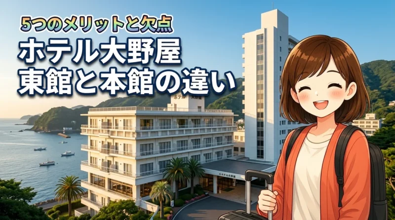 ホテル大野屋の東館と本館の違いを比較！5つのメリットと3つのデメリットを解説
