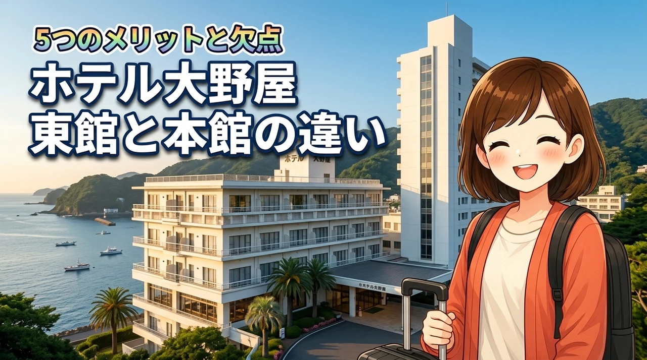 ホテル大野屋の東館と本館の違いを比較！5つのメリットと3つのデメリットを解説