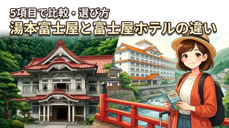 湯本富士屋ホテルと富士屋ホテルの違いを5項目で比較！迷った時の選び方を伝授