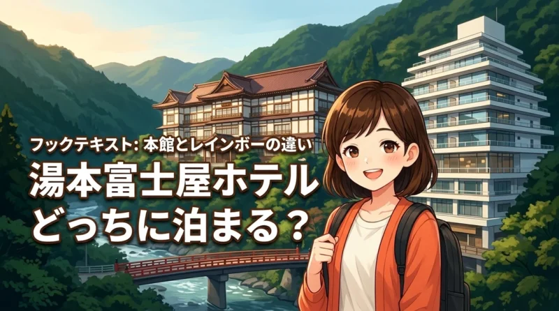 湯本富士屋ホテルのレインボープラザと本館の違いで迷う方必見！どっちに泊まる？