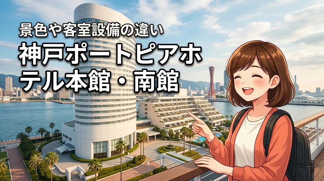 【徹底比較】神戸ポートピアホテル南館本館違いは？景色や客室の設備まで詳しく解説