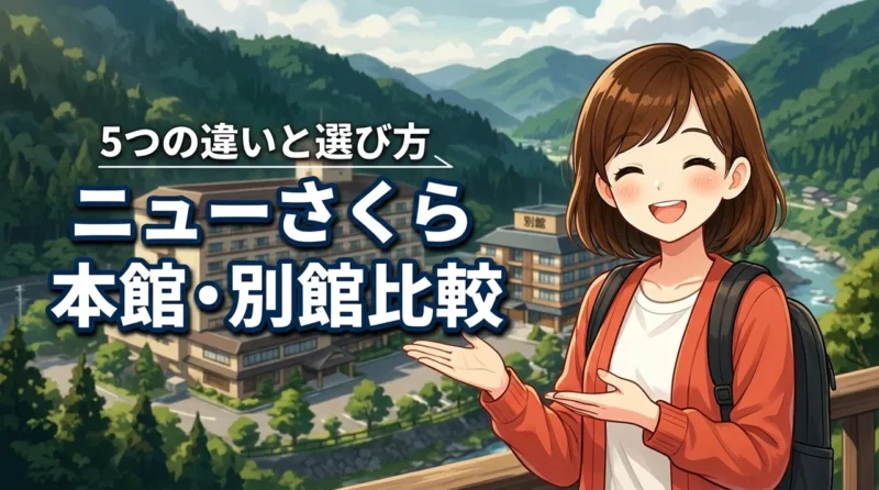 ホテルニューさくら本館と別館の違いを5つのポイントで比較！失敗しない選び方