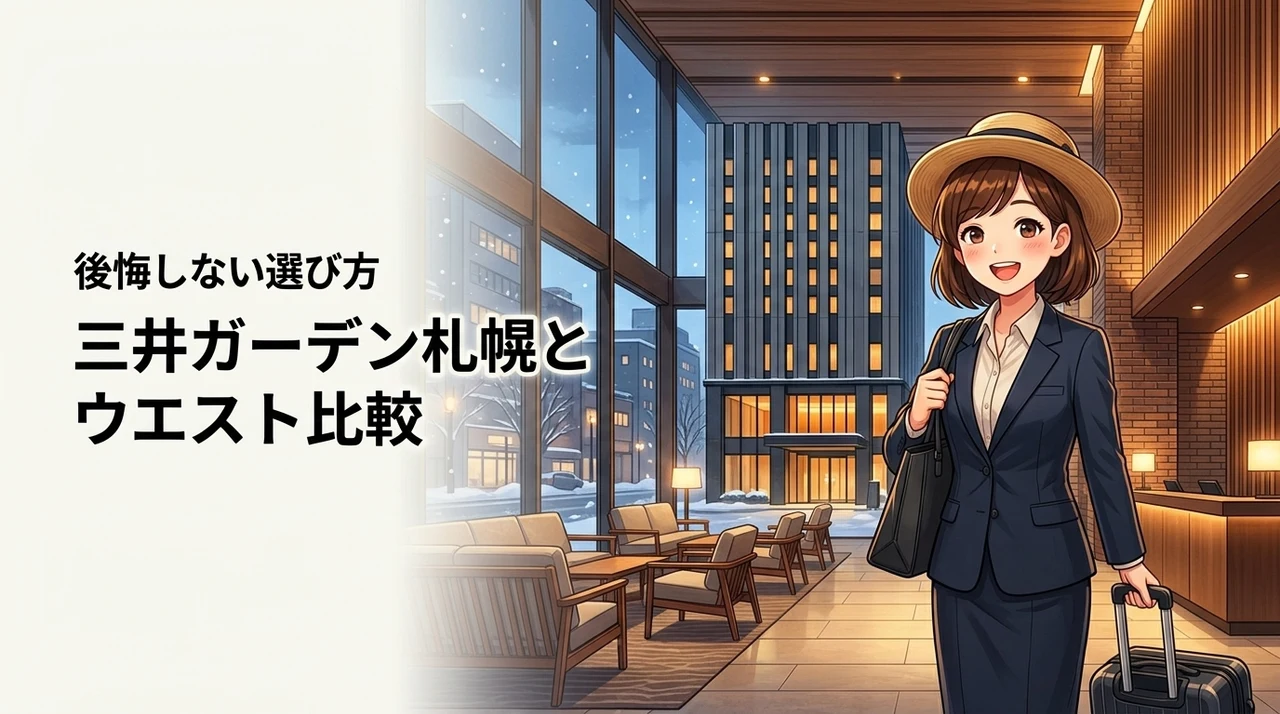 三井ガーデンホテル札幌ウエストとの違いで迷ったら?後悔しない選び方を詳しく解説